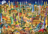 Ravensburger World Landmarks at Night 1000 Piece Jigsaw Puzzle for Adults & Kids Age 12 Years Up